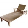 Strak blank teak ligbed