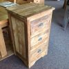 robuuste rustieke teak ladenkast