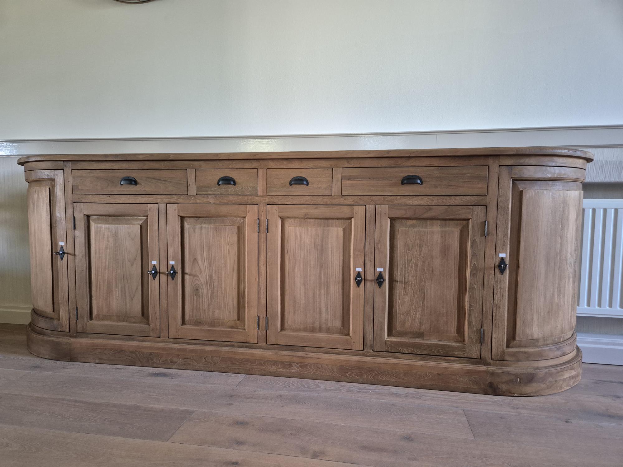 Teak Dressoir rond - Afbeelding 5