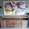 Robuust teak dressoir 250cm