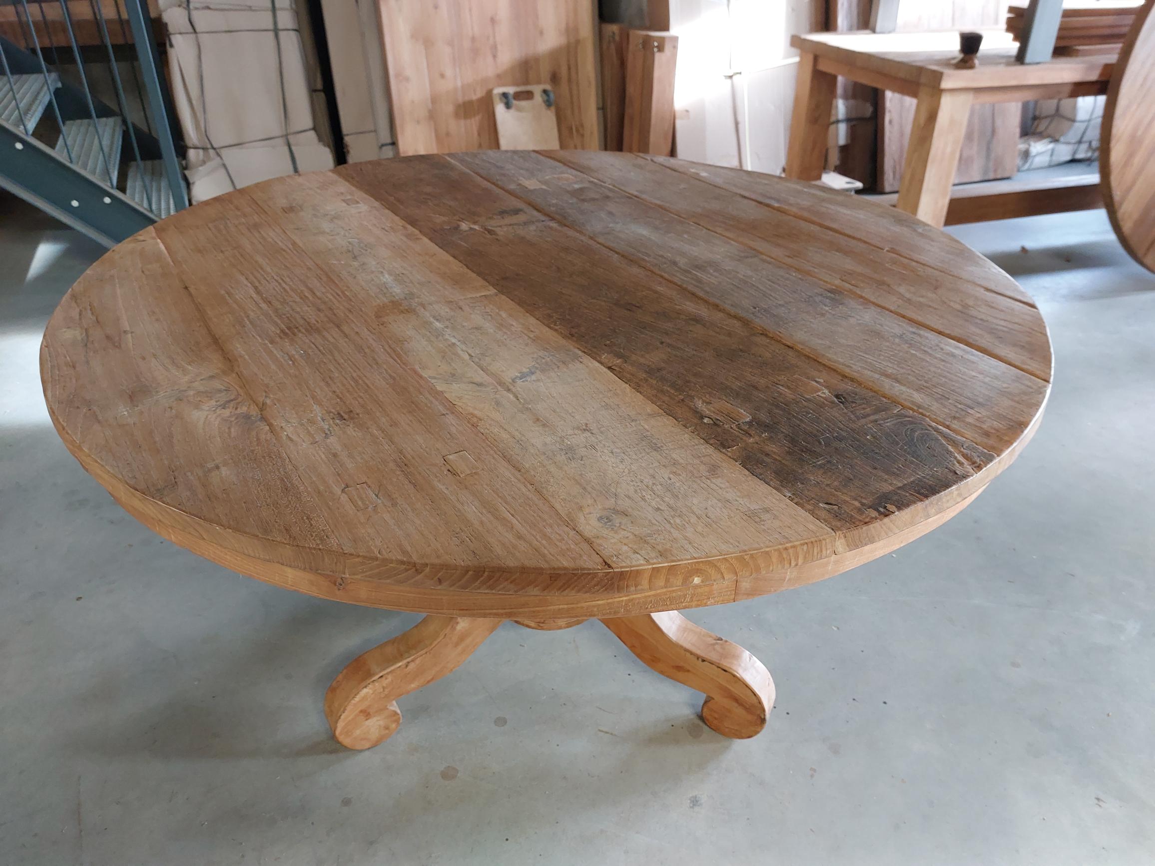 Ronde tafel 130cm dingklik - Afbeelding 3