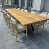 Teak tuintafel 4m