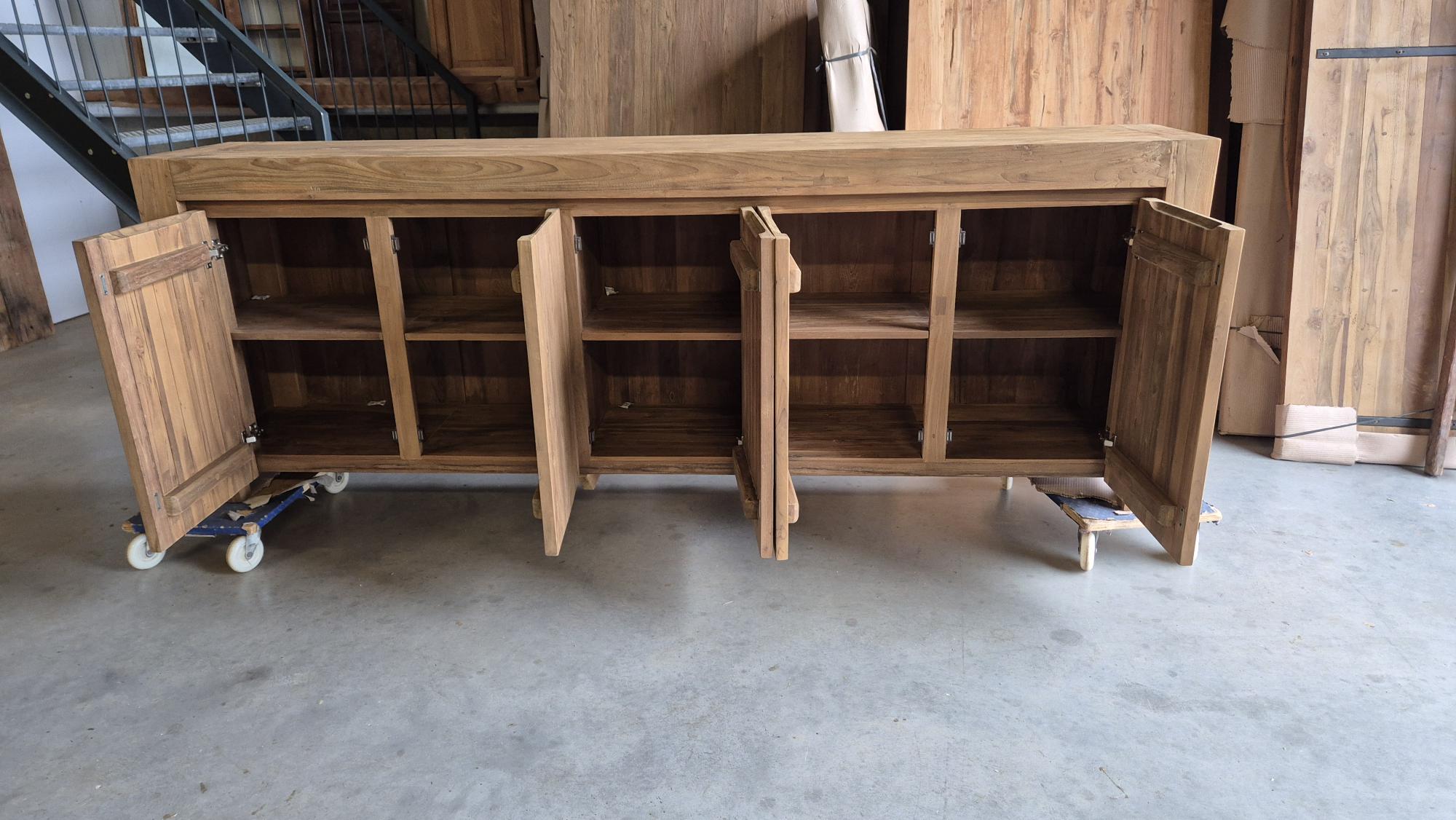Massief teak dressoir - Afbeelding 5