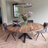 Robuuste ronde eettafel