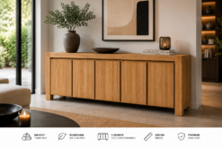 Massief teak dressoir