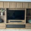 Teak kastenwand