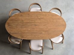 Massief Teakhouten Ovale Eettafel