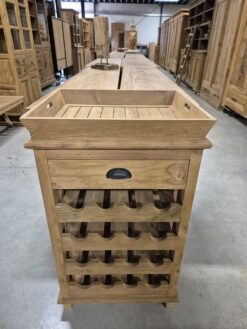 Massieve Teakhouten Wijnkast