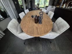 Alternative view of Massief teakhouten tafel 240x110cm