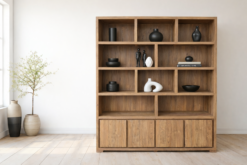 Massief teakhouten kast