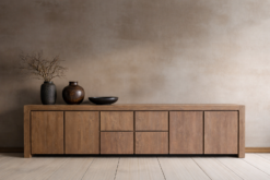 Massief teakhouten dressoir 300 cm