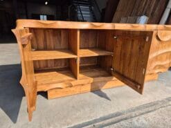 Massief Teakhouten Design Dressoir met 4 Deuren - 200 cm - Afbeelding 6