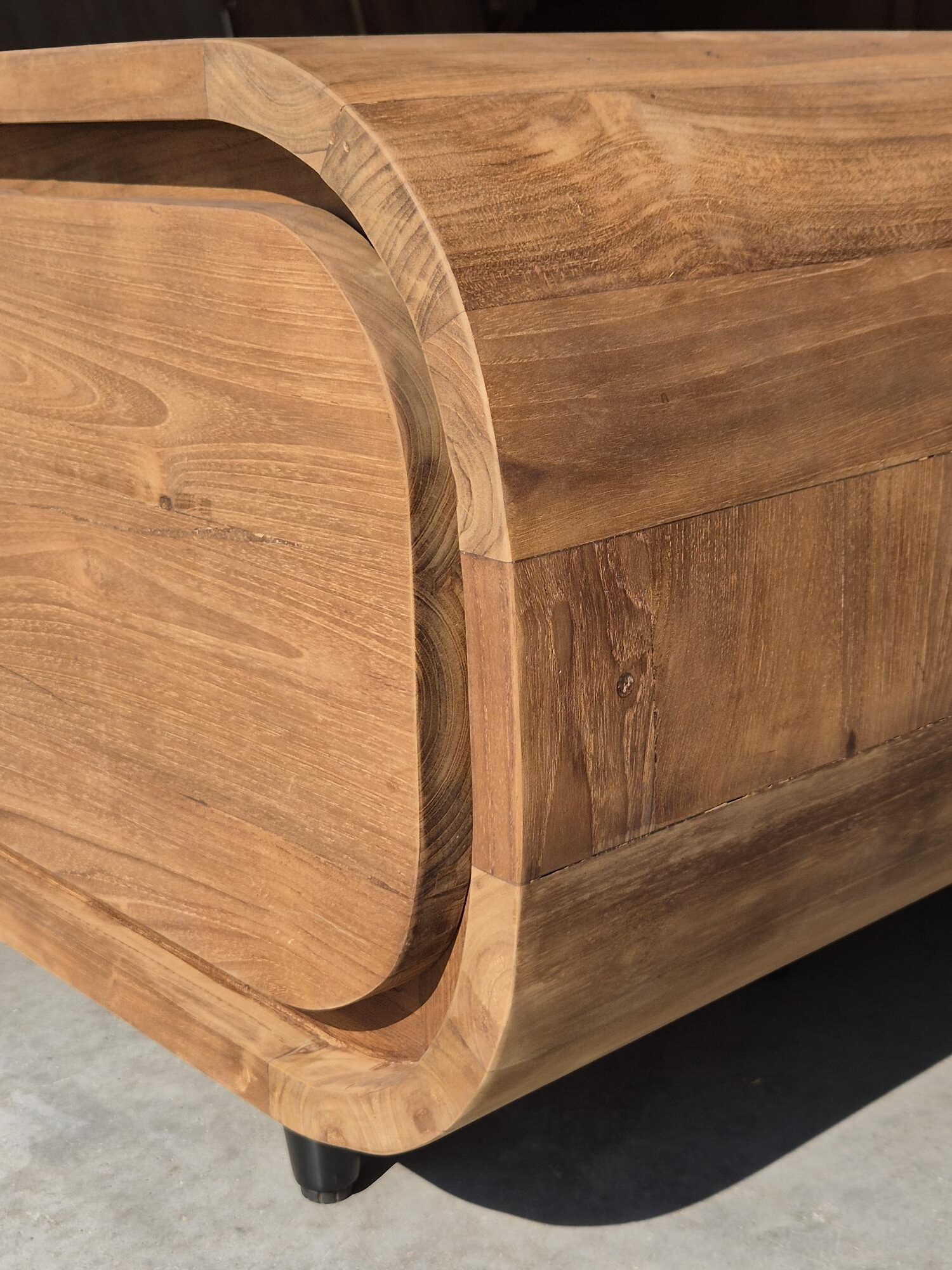 Organisch Teakhouten TV Meubel 200 cm – 4 Laden - Afbeelding 5