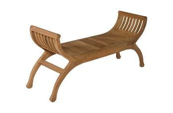 Teak Kartinabank Groot - Blank & Koloniaal Teakhout