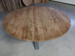 Ronde industriele eettafel 150cm - Afbeelding 2