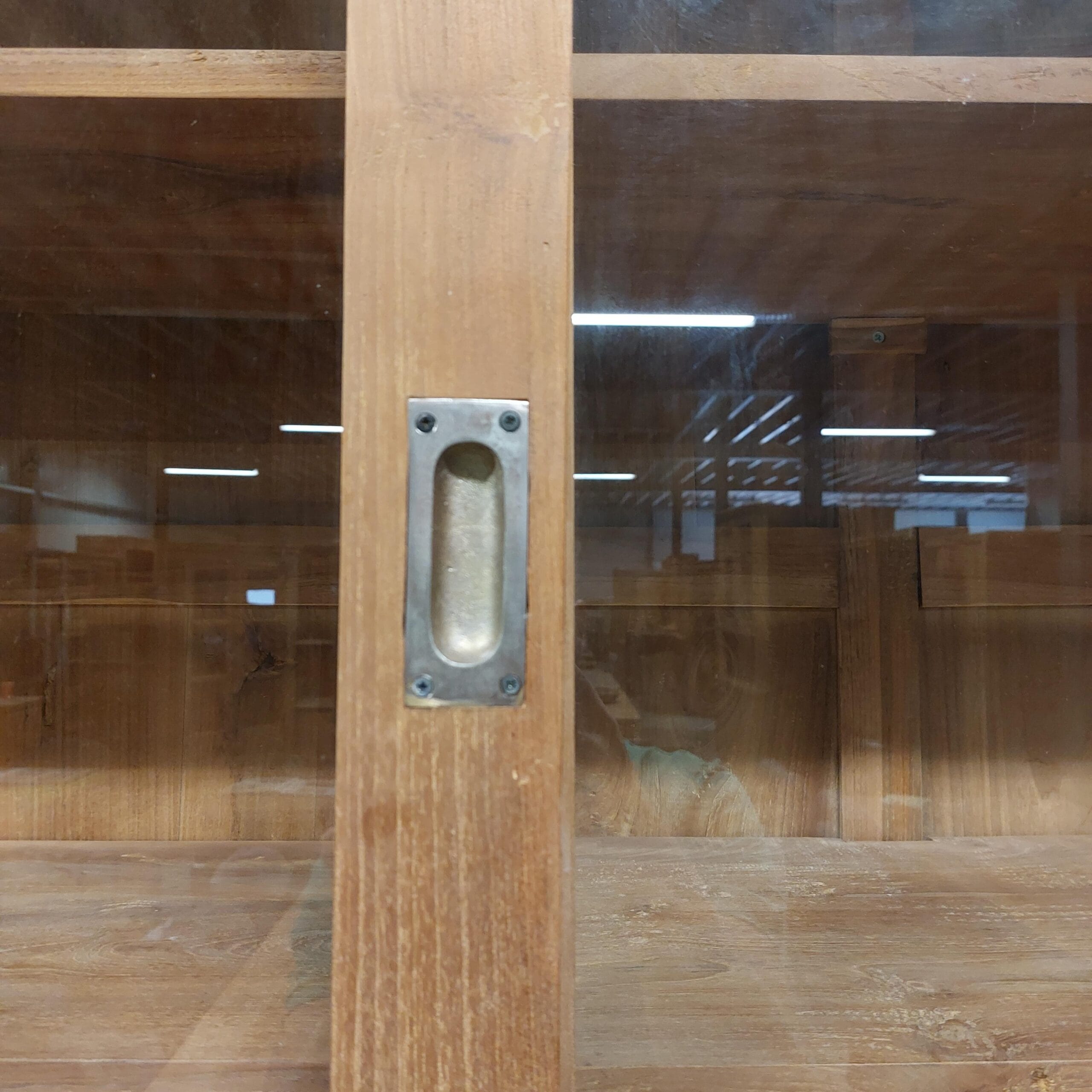 Teak Buffetkast 270 cm Breed Schuifdeuren - 2-Delig - Afbeelding 4