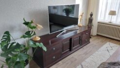 Koloniale Teak TV Kast Schuifdeuren - 180 x 50 x 50 cm - Afbeelding 3