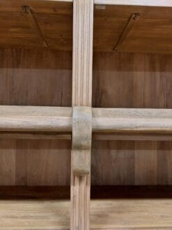 Teak Boekenkast Met Ladder - Bibliotheekkast 300 cm Oud Teak - Afbeelding 3