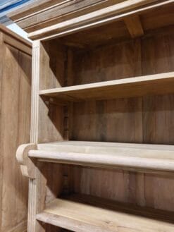 Teak Boekenkast Met Ladder - Bibliotheekkast 300 cm Oud Teak - Afbeelding 4