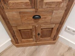 Teak Hoekkast Oud Hout - 200x100 cm Robuust Maatwerk Kast - Afbeelding 3