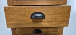 Hoge Teak Ladenkast met 9 Laden - Smal 53x40x176 cm Kast - Afbeelding 5
