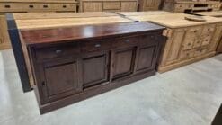 Teak Koloniaal Dressoir 200 cm - Houten Kast Schuifdeuren - Afbeelding 2