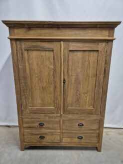 Teak garderobekast 130cm