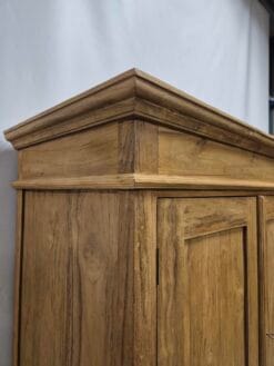 Teak Garderobekast 130 cm - Houten Kledingkast Met Laden - Afbeelding 4
