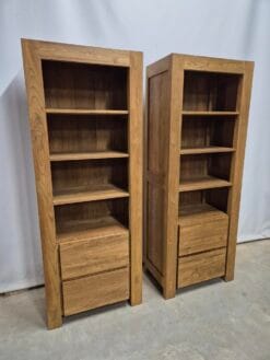Teak Boekenkast met Laden Oud Teak - 75 x 45 x 200 cm - Afbeelding 4