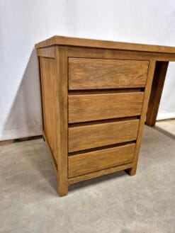 Blank Teak Bureau Massief Hout - 130 x 70 x 78 cm - Afbeelding 2