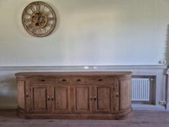Teak Dressoir Rond 300 cm - Organisch Houten Opbergkast XXL - Afbeelding 3