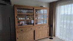 Teakhouten Buffetkast Oud Teak Vitrine - 200 x 215 cm - Afbeelding 2