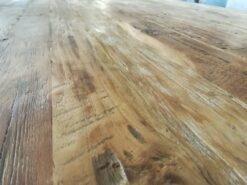 Grof houten eettafel - Afbeelding 2