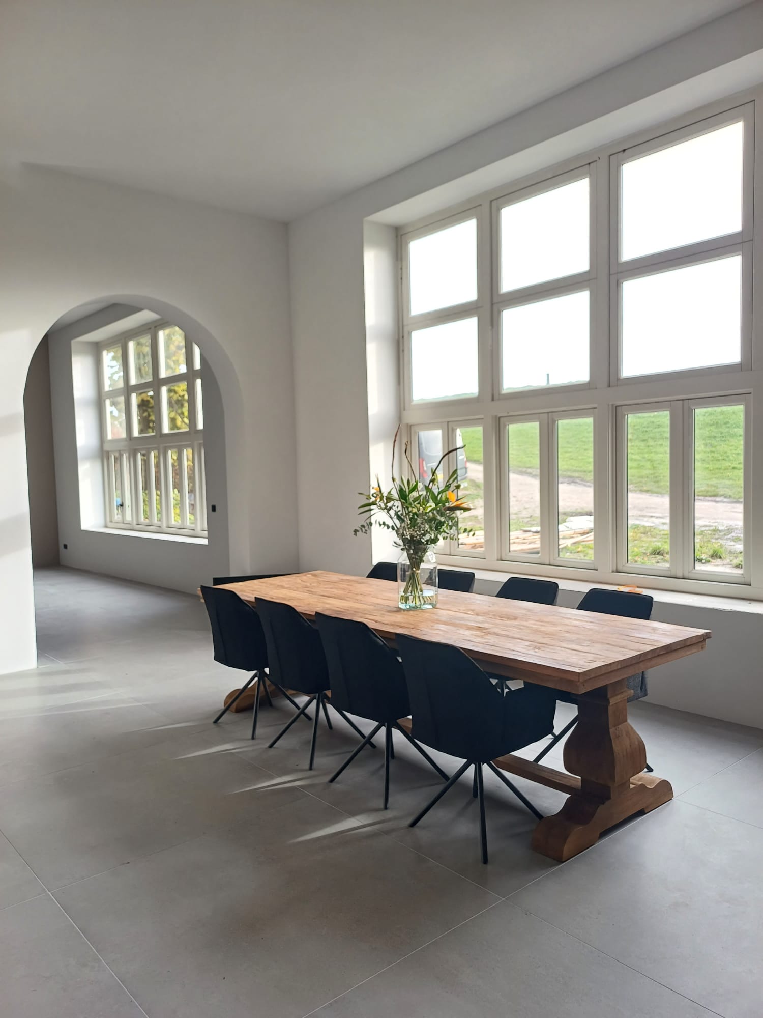 Teakhouten Kloostertafel 300 cm - Oud Hout Eettafel