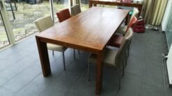 Koloniale Teakhouten Eettafel Oud Teak - 220 x 100 cm - Afbeelding 2