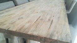 Landelijke Teak Kloostertafel 270 cm - 5 cm Massief Blad - Afbeelding 2