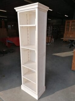 Witte Boekenkast Verstelbaar - 45 x 40 x 190 cm - Afbeelding 2