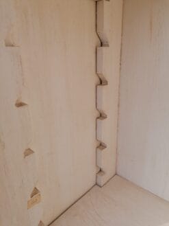 Witte Boekenkast Verstelbaar - 45 x 40 x 190 cm - Afbeelding 4