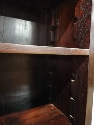 Koloniale Teak Boekenkast 60 cm - Verstelbare Schappen - Afbeelding 3