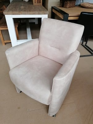 Stoelen Op Wielen Set van 4 - Antraciet & Beige Eetkamer - Afbeelding 4