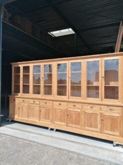 Grote Teakhouten Buffetkast Wandkast - 400 x 220 cm - Afbeelding 2