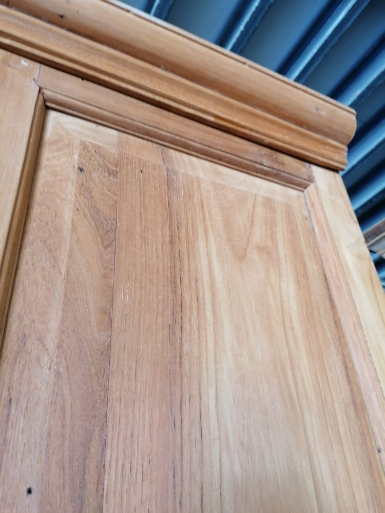 Grote Teakhouten Buffetkast Wandkast - 400 x 220 cm - Afbeelding 3