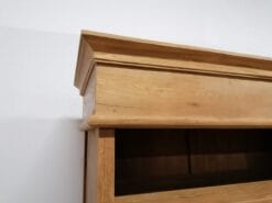 Teak Boekenkast Met Deuren - Oud Houten Kast 110 cm - Afbeelding 5
