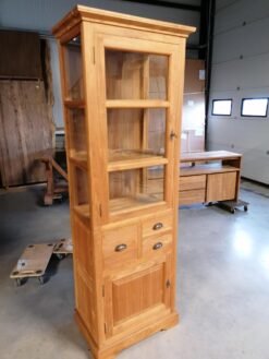 Teak vitrinekast 70cm