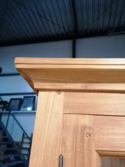 Teak vitrinekast 70cm - Afbeelding 2