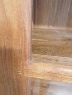 Teak vitrinekast 70cm - Afbeelding 3