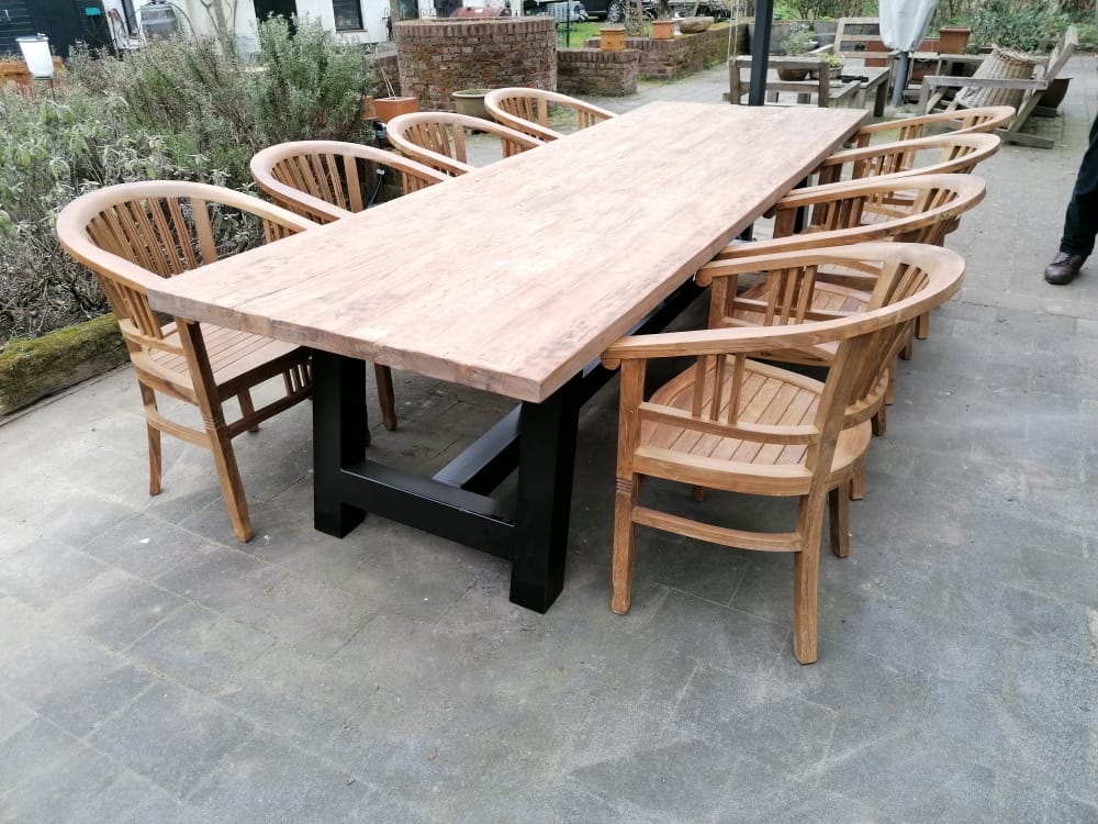 Industriele tuintafel 3m - Afbeelding 5