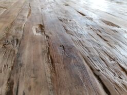 Ronde Teakhouten Eettafel Stalen Poot - Ø 180 cm (8 cm) - Afbeelding 3