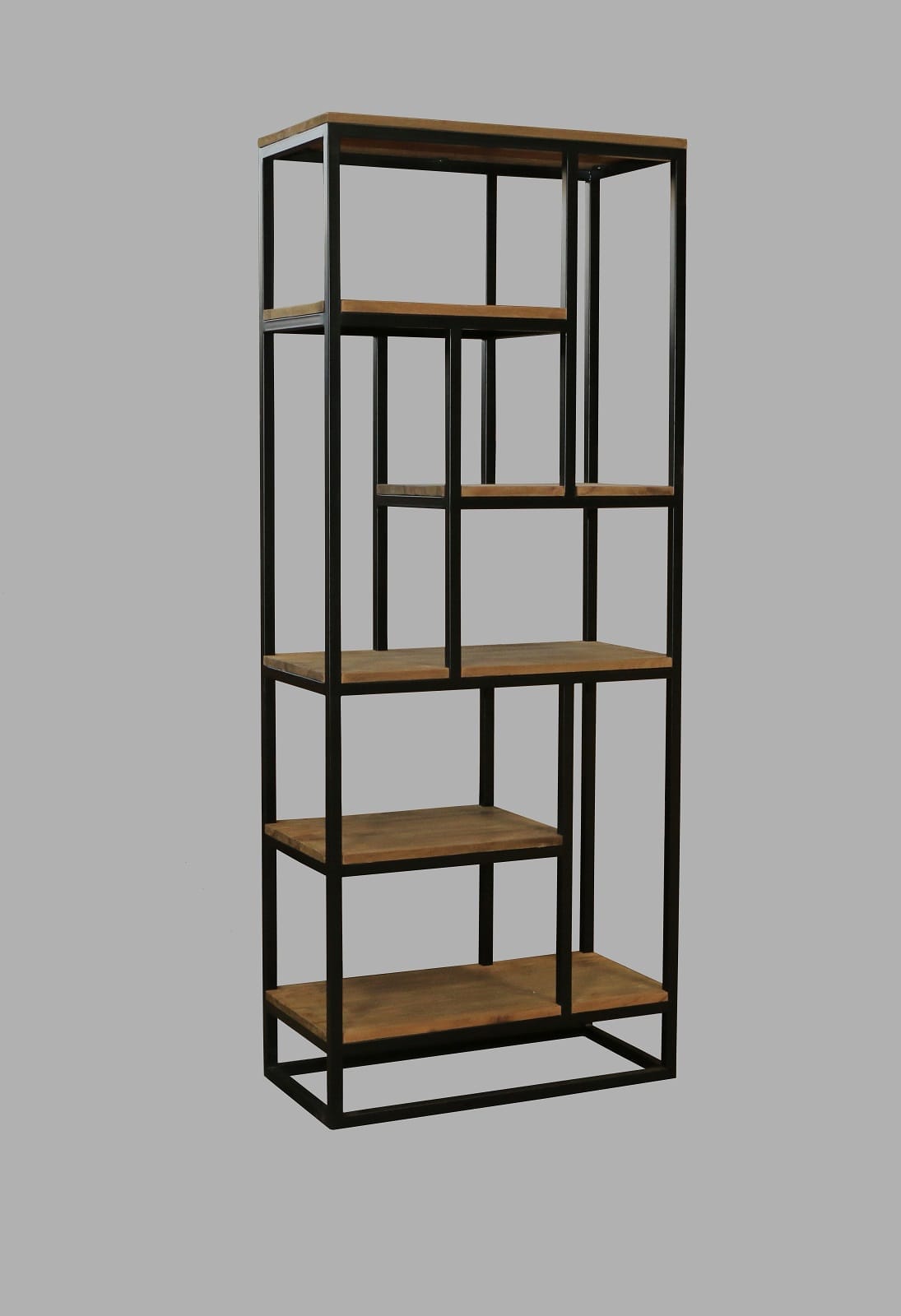 Industriële Teakhouten Roomdivider Staal - 80 x 200 cm