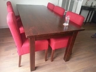Koloniale Teak Eettafel 180x90 cm - Gerecycled Oud Hout